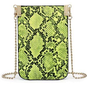 💋RESERVED: PRINT PATTERN CROSSBODY CHAIN STRAP PU LEATHER CELL/WALLET PURSE!